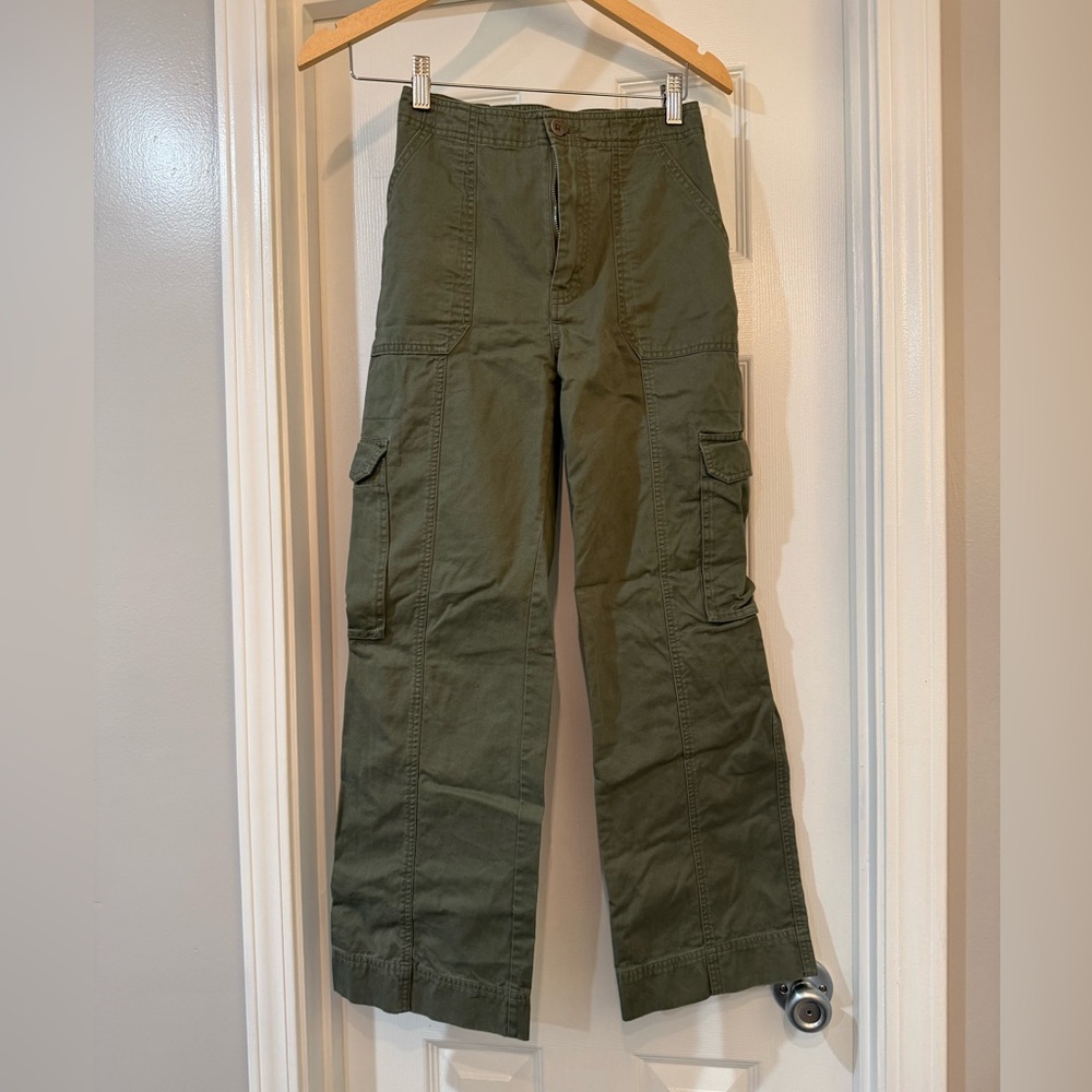 Abercrombie Green Cargo Pants 25 Short